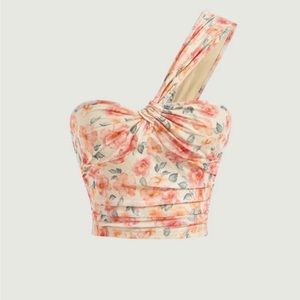 *NEVER WORN* cute one shoulder top SMALL